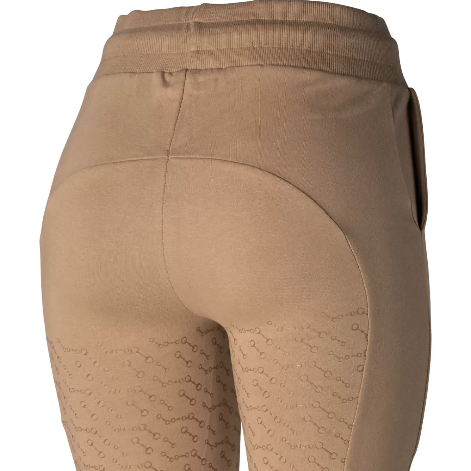 * Sara Organic Cotton Naisten Ratsastusleggingsit Silikonipainatetuilla Kokopaikoilla