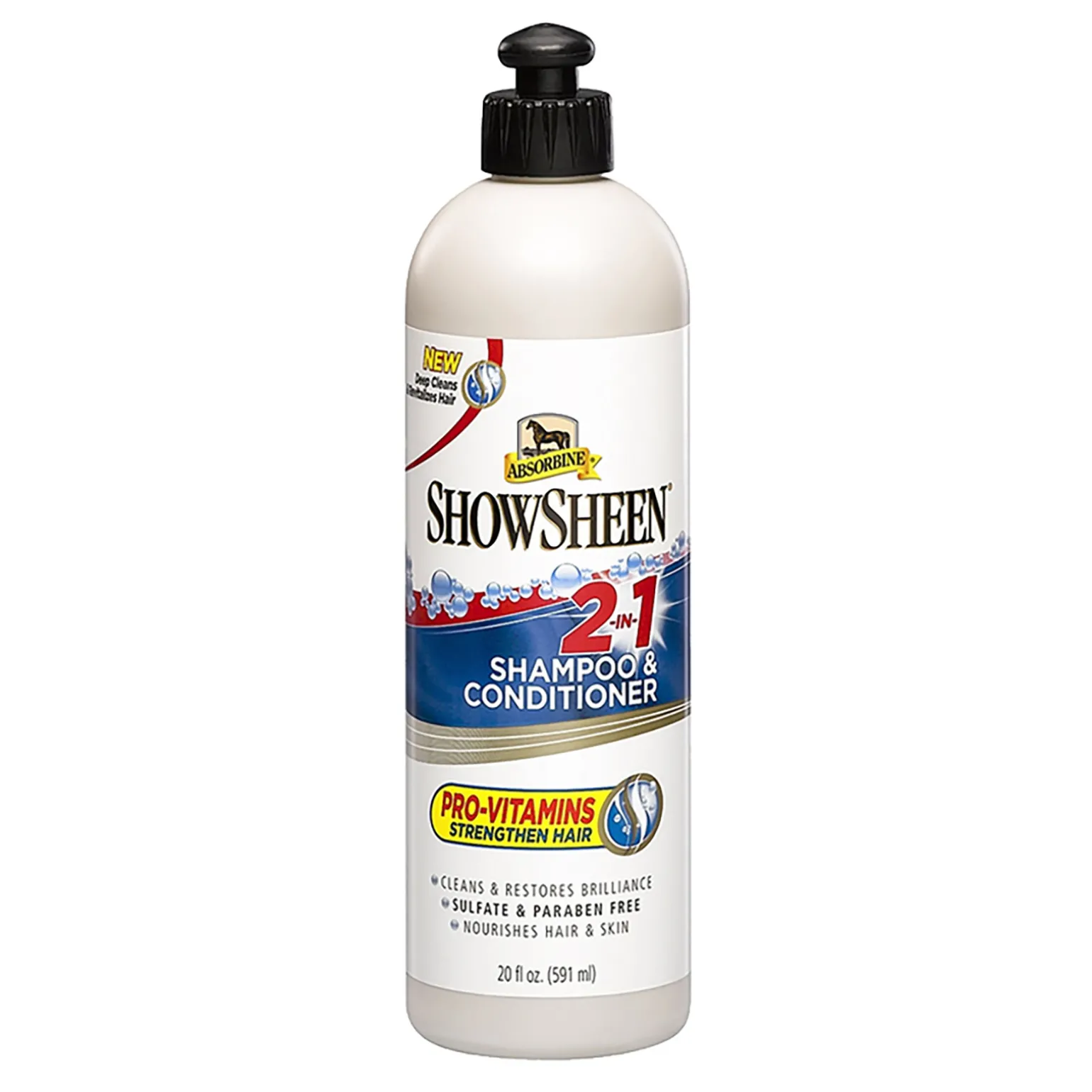 Absorbine Show Sheen 2In1 - Shampoo & Hoitoaine , 591 Ml