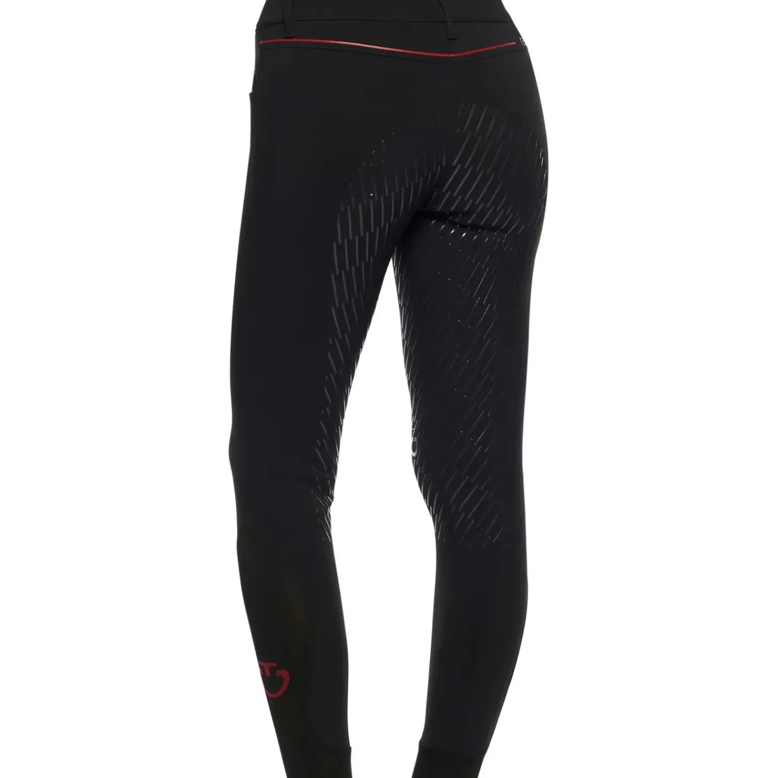 Cavalleria Toscana Ct Team Red Stripe Women'S Full Grip Breeches