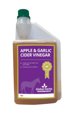 Global Herbs Apple & Garlic Cider Vinegar Equine, 1 L