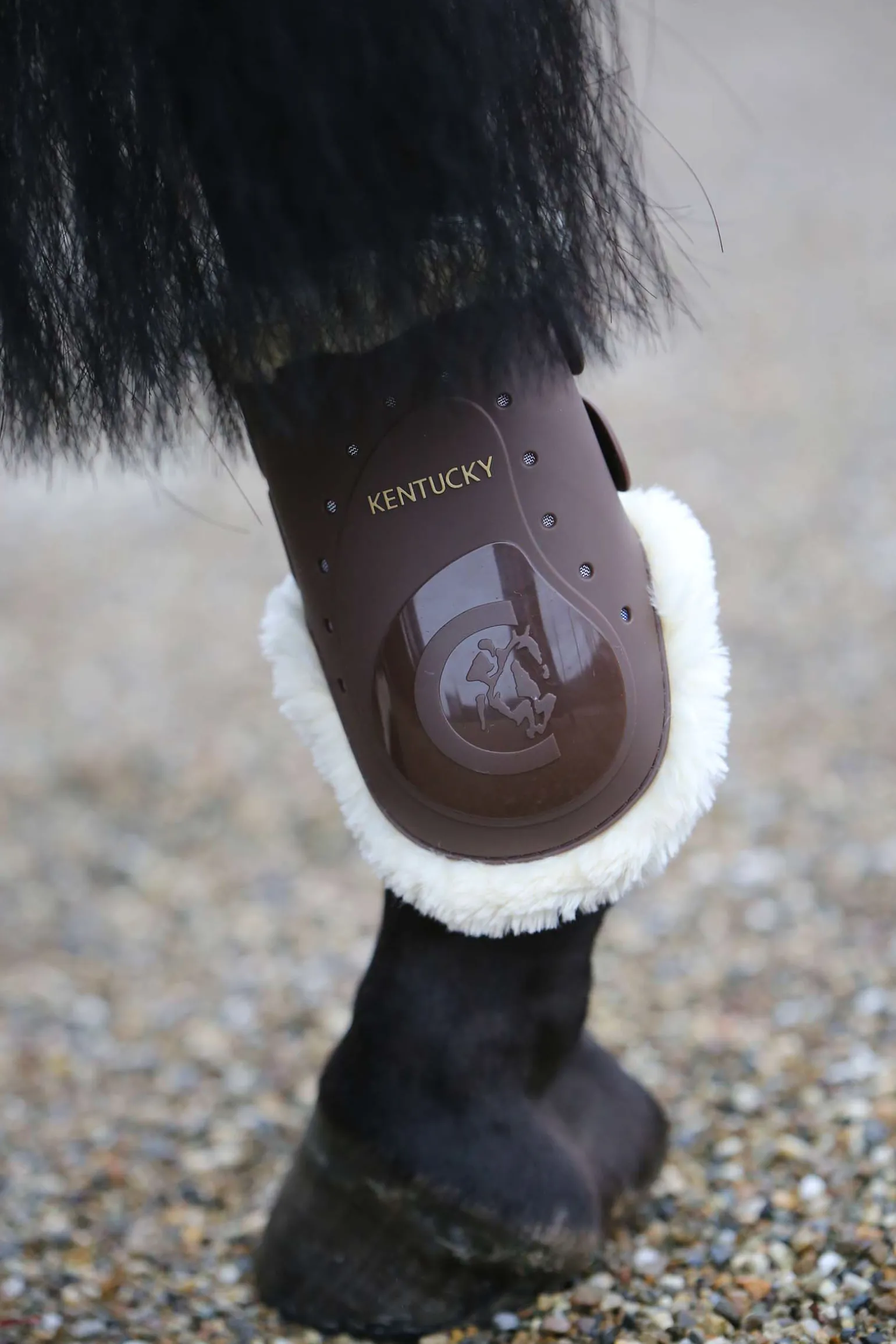 Kentucky Horsewear Sheepskin Hivutussuojat Lampaankarvalla