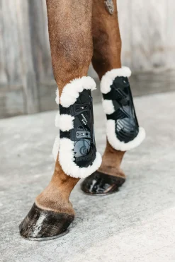 Kentucky Horsewear Vegan Sheepskin Bamboo Elastic Jannesuojat