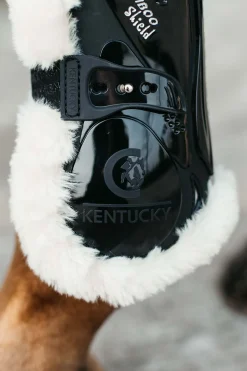 Kentucky Horsewear Vegan Sheepskin Bamboo Elastic Jannesuojat