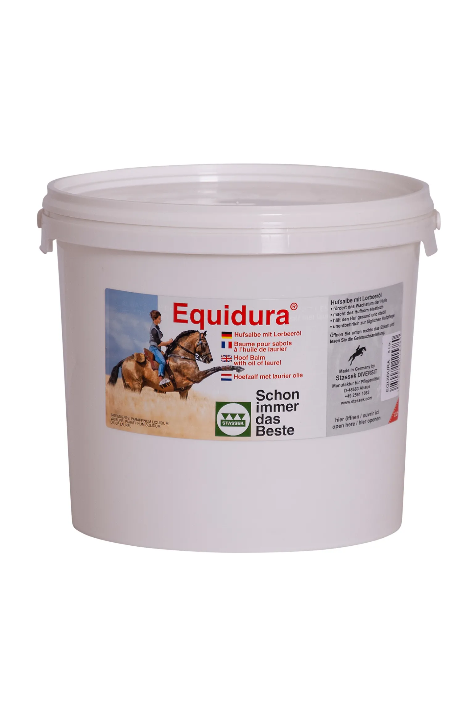 Stassek Equidura Kavion Hoitoaine, 5 Litraa